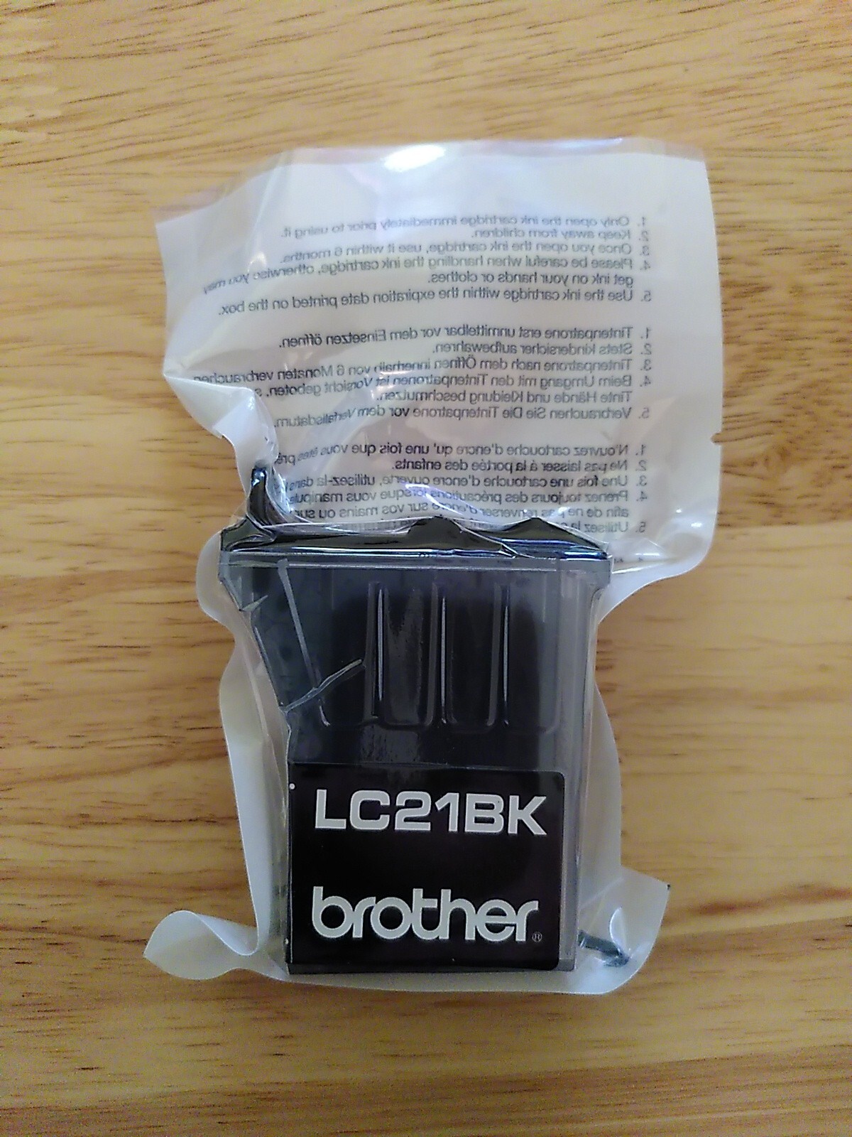 Brother LC21BK Black Genuine OEM New