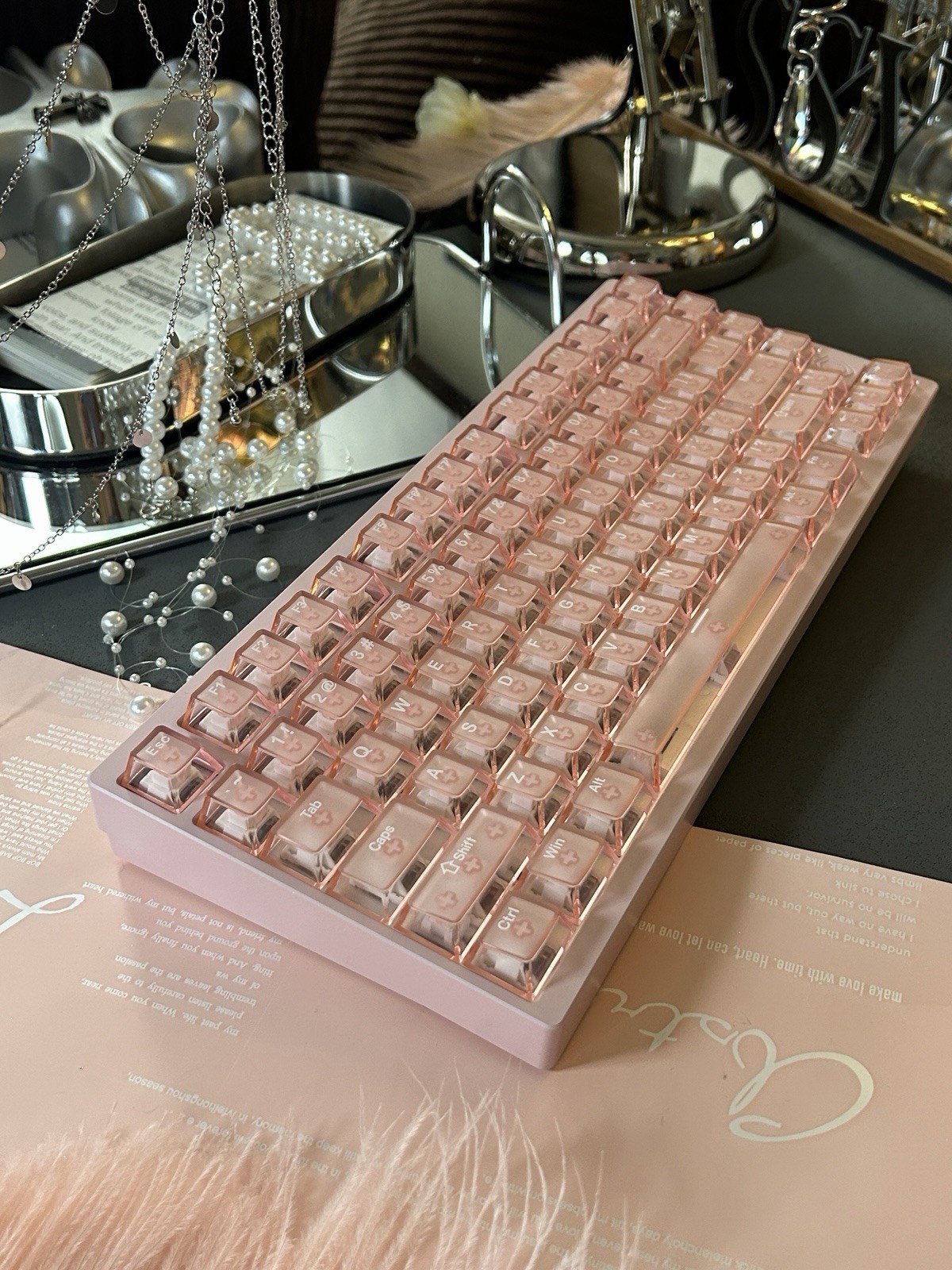 Irok Mg75 Pro Aluminum Magnetic Switch Rapid Trigger Gaming Keyboard Pink