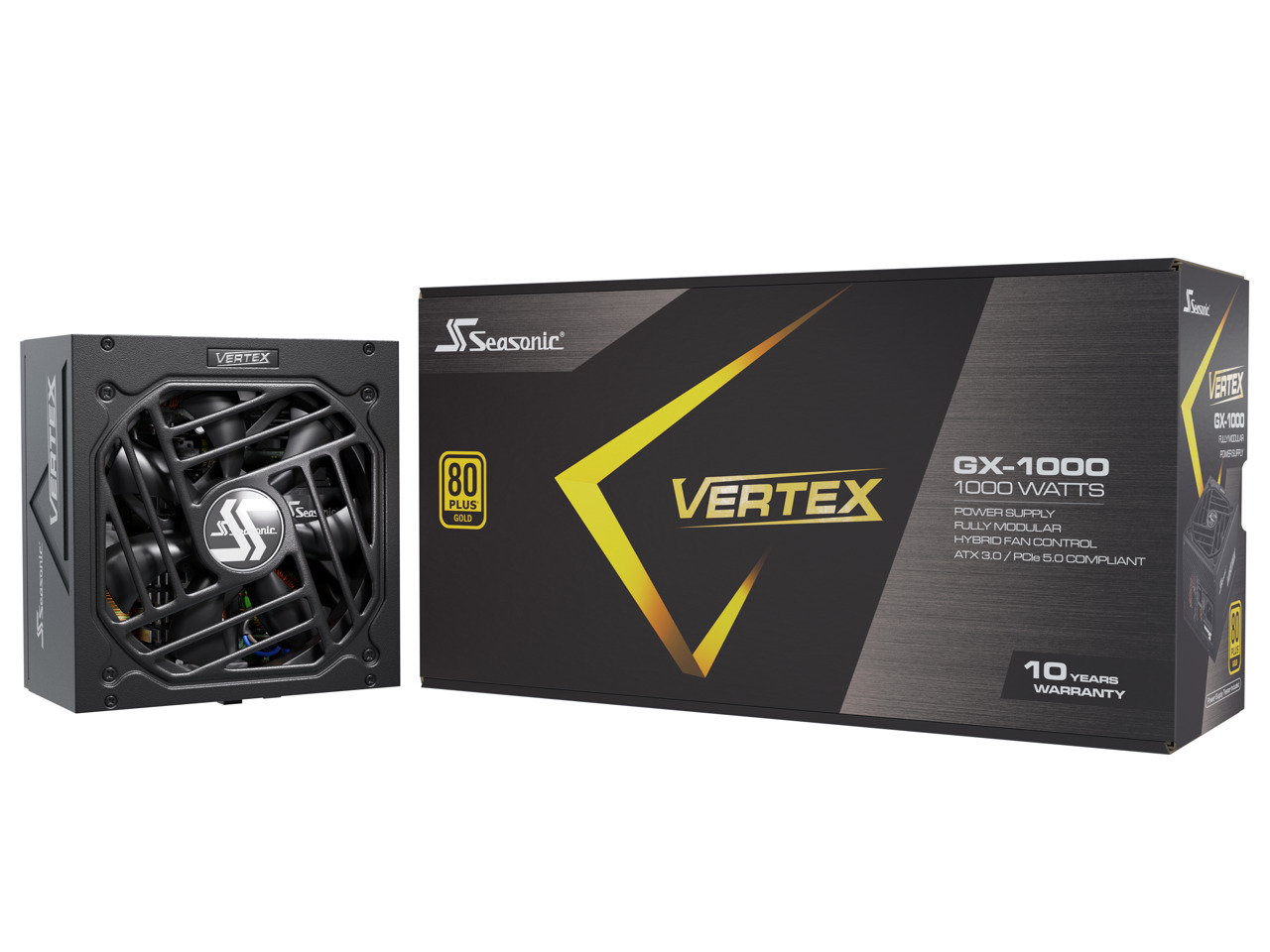 Seasonic VERTEX 1000W 80+ Gold Full Modular Power Supply, ATX 3.0 & PCIe 5.0 PSU