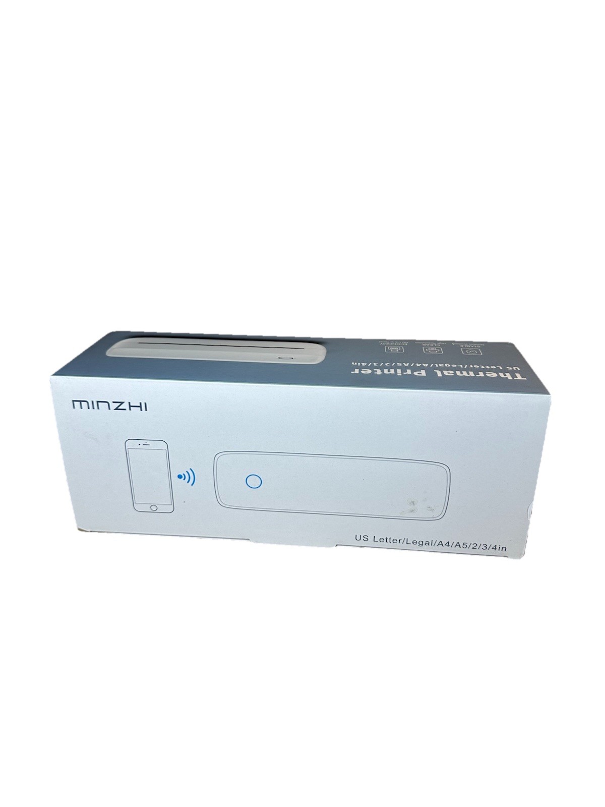 MinZhi Portable Thermal Printer,Wireless Printer Supports 8.5" X 11"US...