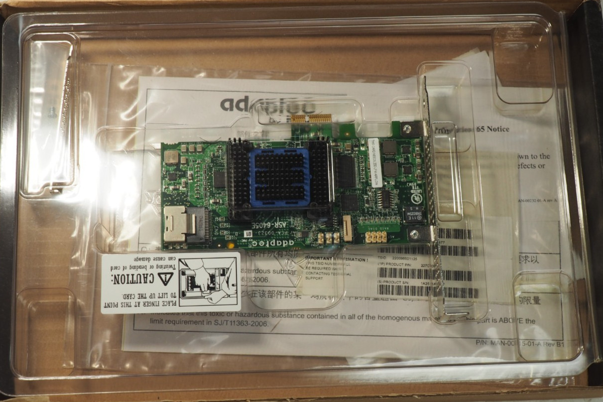 ADAPTEC 2270800-R ASR-6405E PCI-Express SAS/SATA 6.0Gbps Raid Card