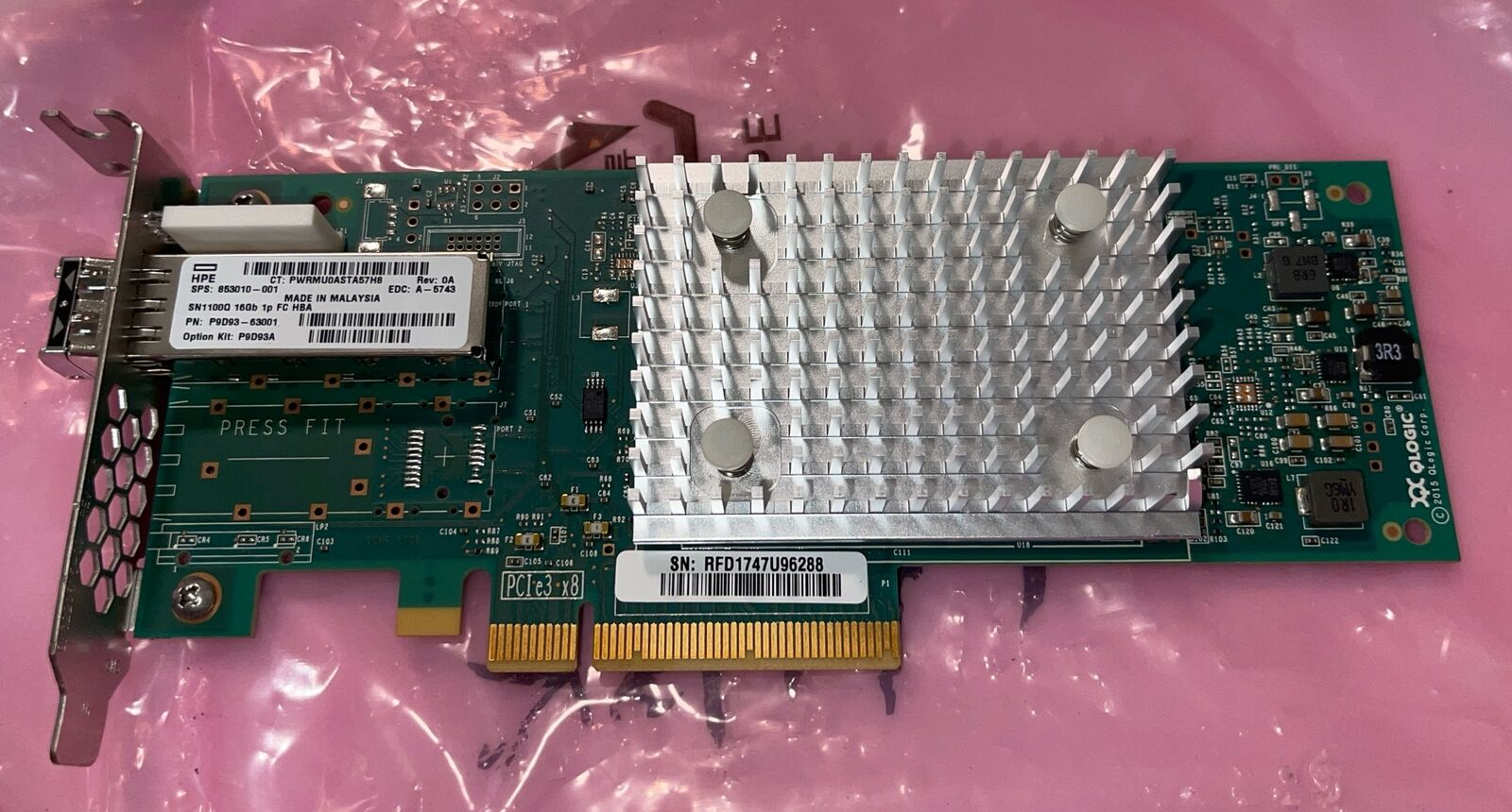 HPE SN1100Q QLOGIC QLE2690-HP 16GB SFP PCI-E CARD P9D93-63001