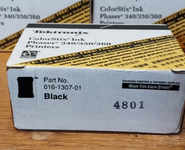 Tektronix ColorStix Ink Black for Phaser 340/350/360 Lot of 016-1307-00 PB B-4