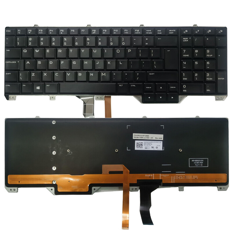 Laptop NEW For DELL Alienware 17 R2 17 R3 Backlit Keyboard UI