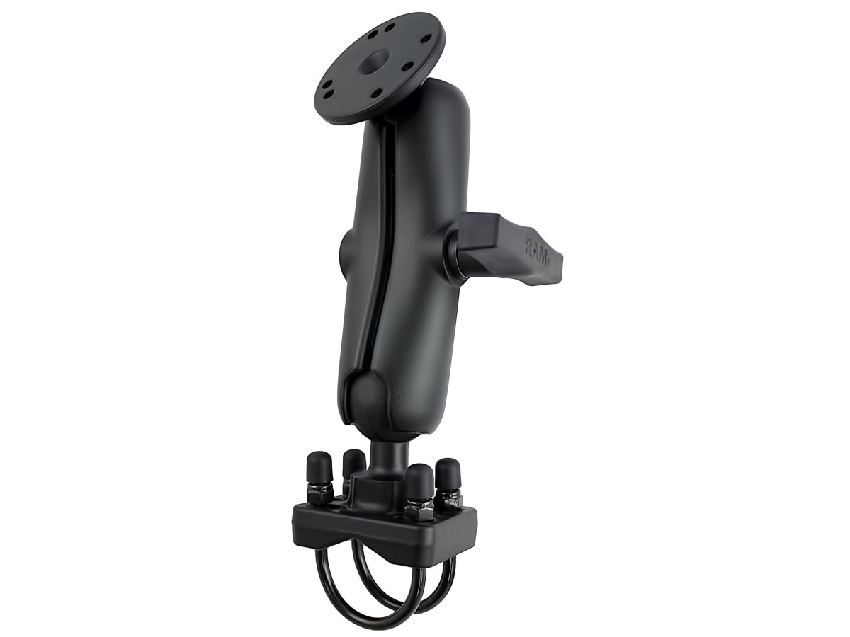 RAM Heavy-Duty Double U-Bolt Rail Accessory Mount for Tablets, Printers, Laptops