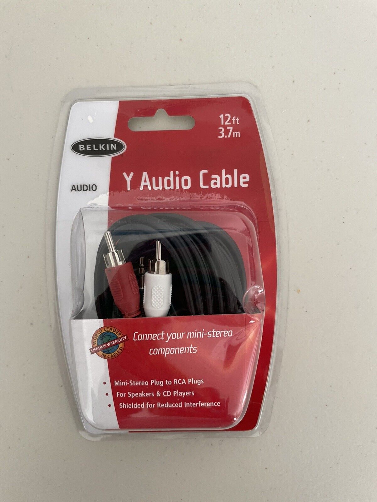 BELKIN CABLES F8V23512 BELKIN CABLES 12FT MINI STEREO Y AUDIO CABLE NEW