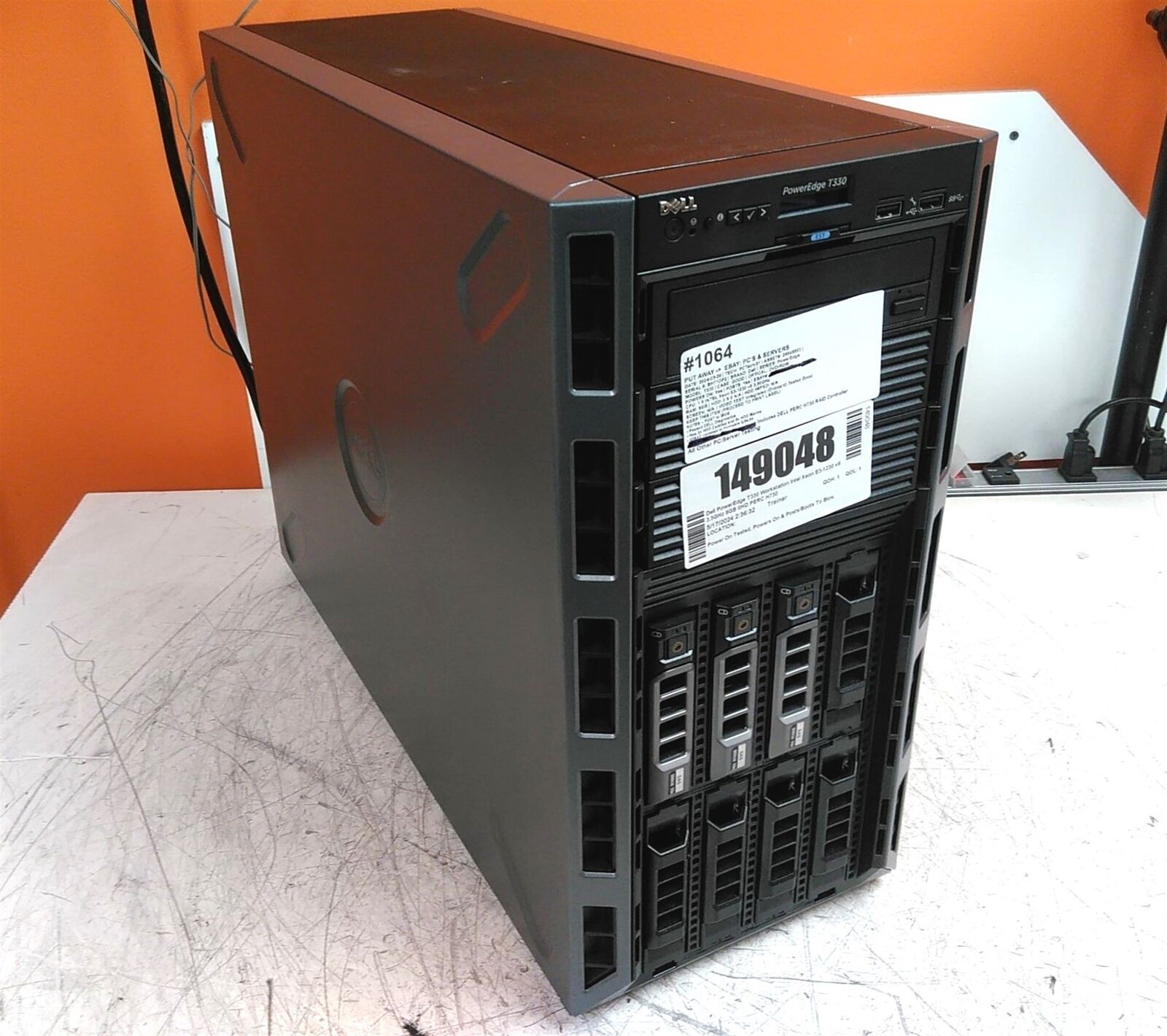 Dell PowerEdge T330 Workstation Intel Xeon E3-1230 v6 3.5GHz 8GB 0HD PERC H730 