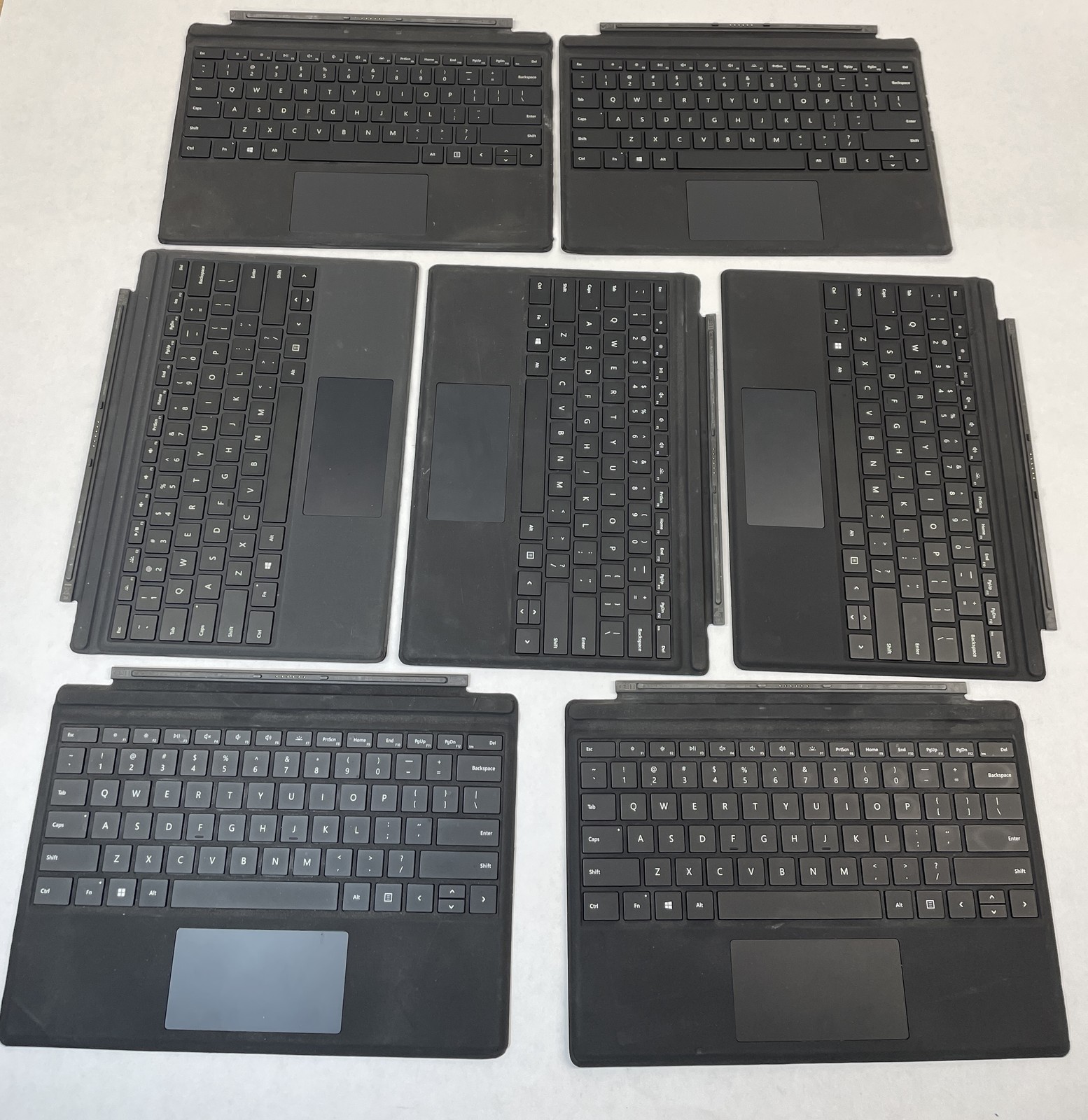 Lot of 7 Microsoft Surface Pro 1725 Keyboard for Surface Pro7+7/6/5/4 Black