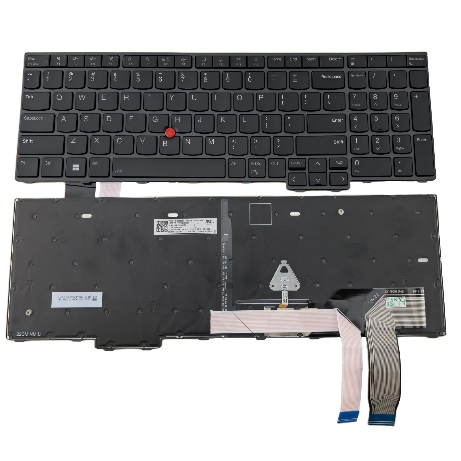 Genuine L15 Gen 3 Gen 4 US Backlit Keyboard for Lenovo ThinkPad Brand New