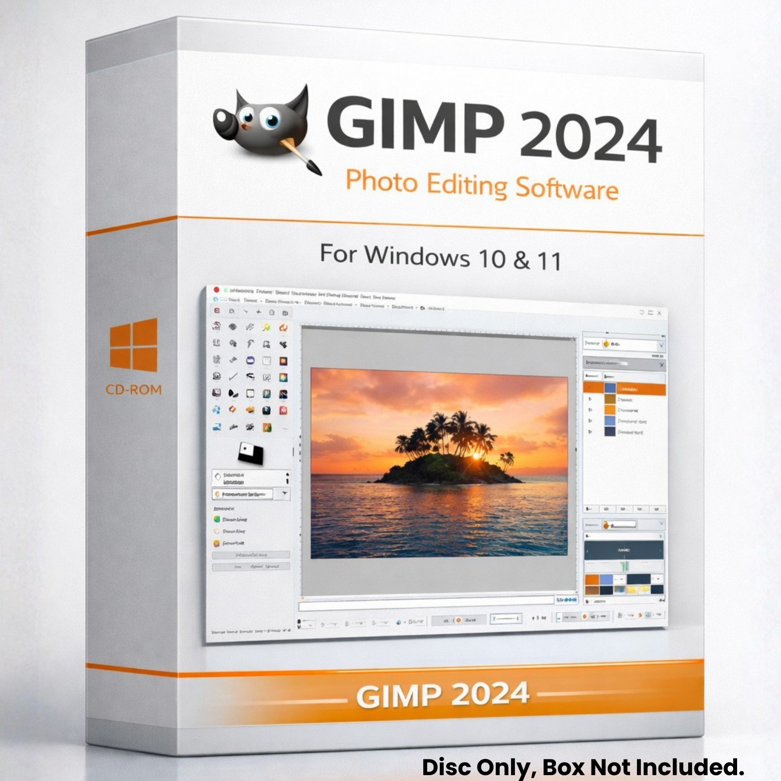 GIMP 2024 Photo Editing Software - Graphic Design, Image Enhancement & More CD