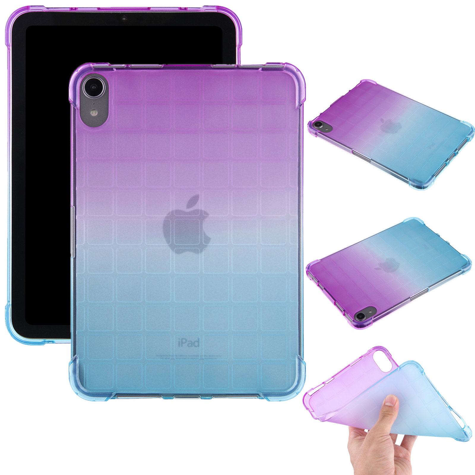 For Apple iPad 10th Gen 10.9" 2022 Shockproof Gradient Soft TPU Back Case Cover