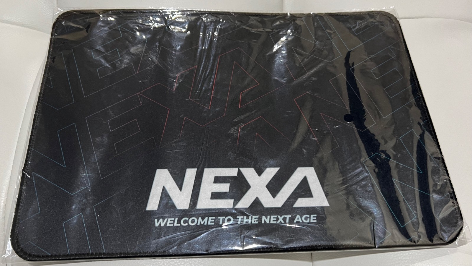 NEXA Welcome to the Next Age 13" x 9" Black Computer mouse pad x 4 NEW NIP