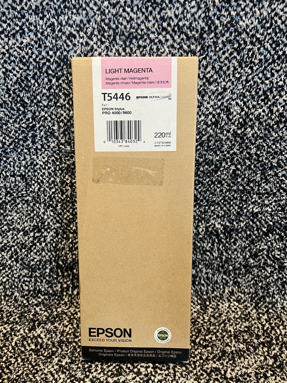 Epson Genuine 220ml Ink T5446 Light Magenta Stylus 4000/9600 Date: June 2009