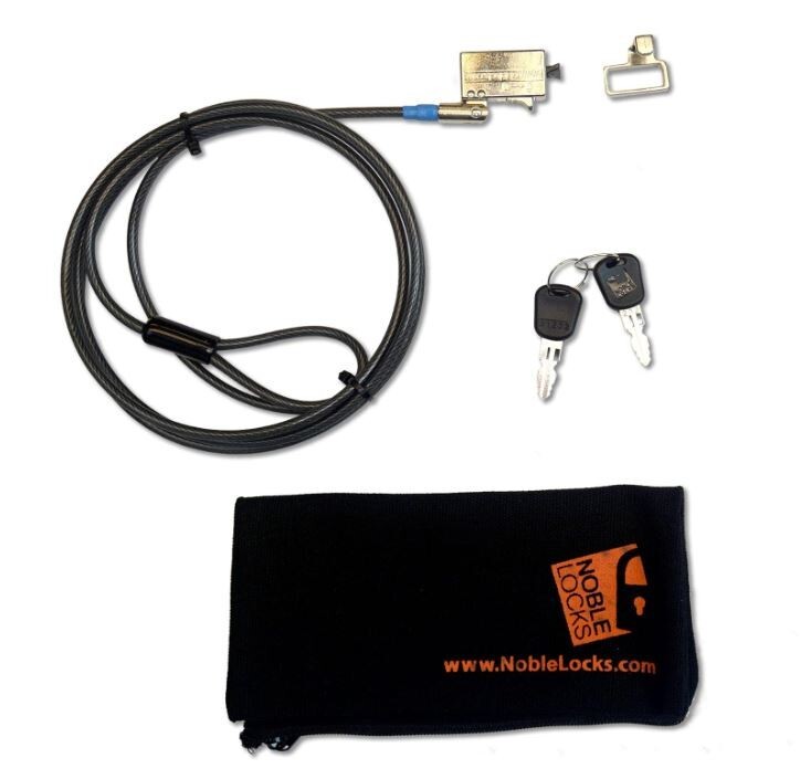 LAPTOP LOCK Noble Locks TZ08T Low Profile Wedge Lock with Flat Key