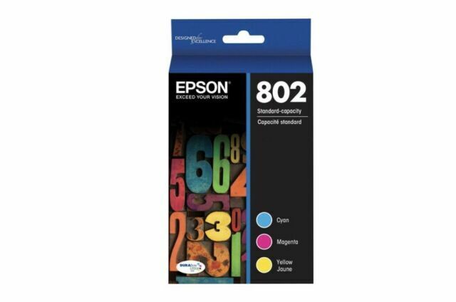 EPSON 802 Color Ink Standard Capacity Combo Ink Cartridges Genuine Exp 12/2024