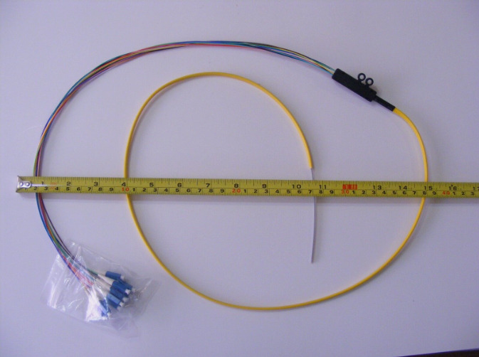 3M Fiber Optic Pigtail, SM single mode 12 LC cable ribbon fiber indoor fusion