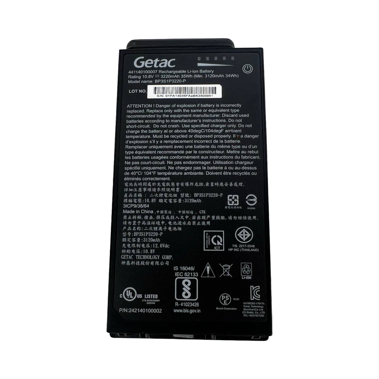 BP3S1P3220-P Genuine 3220mAh Battery for Getac A140 441140100007 - Fully Tested
