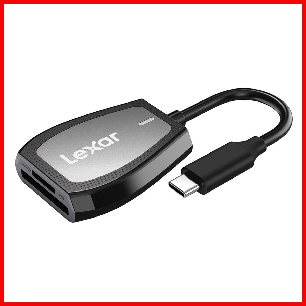 Lexar Dual-Slot SD/Micro SD Card Reader, Up To 312MB/s Read, USB-C LRW470U-RNHNU