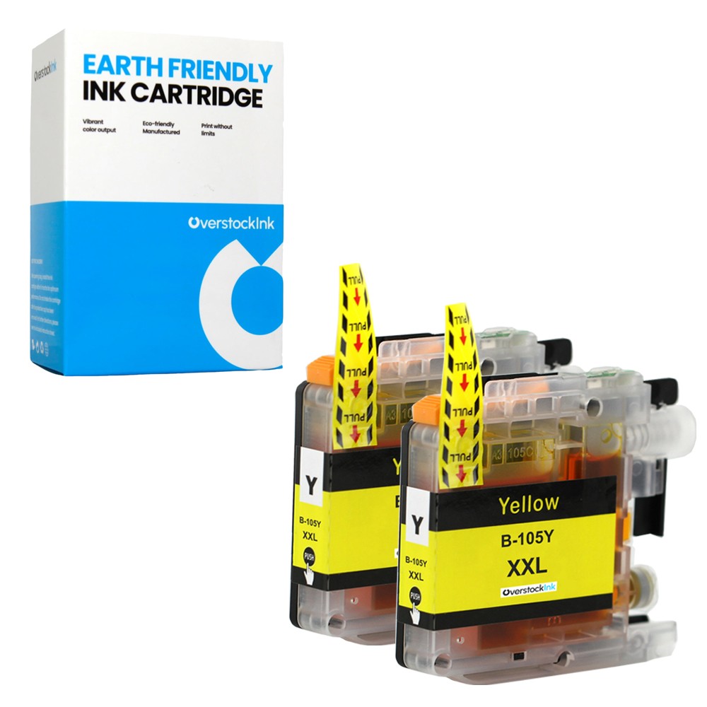 2-Pack OSI Compatible LC105Y Ink Cartridges fits Brother MFC-J4310DW J4510DW