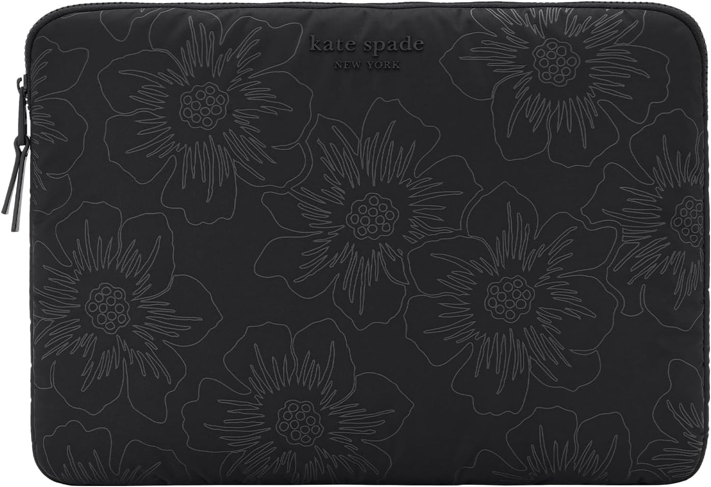 Puffer Laptop Sleeve 14 Inch - Reverse Hollyhock Black - Compatible with All Mac