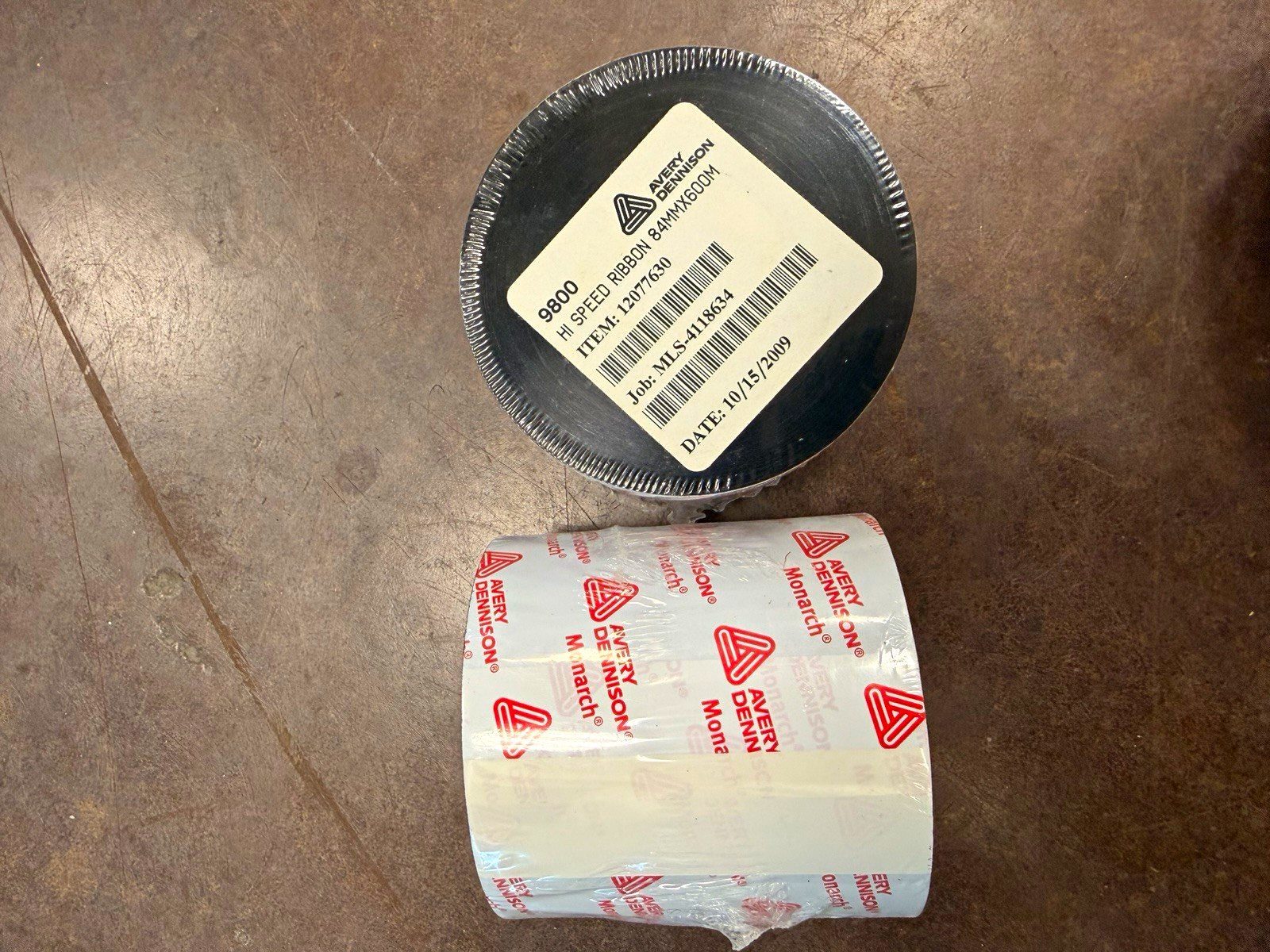 Avery Dennison 9800 Hi Speed Thermal Ribbon 84mm x 600m Black 12077630 (9 total)