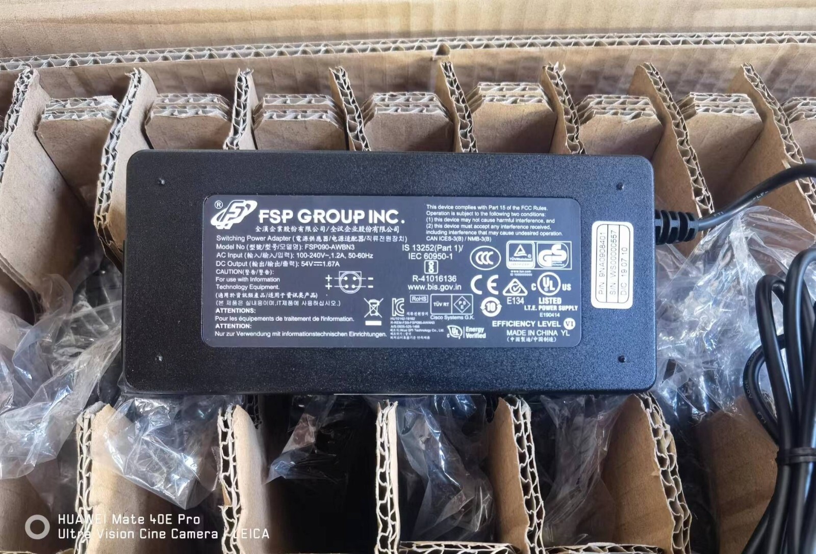 New original FSP GROUP INC FSP090-AWBN3 P/N 9NA0908401 54V 1.67 90W AC Adapter