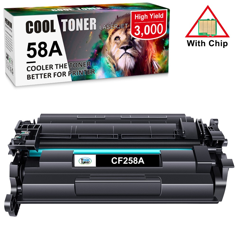 1PK CF258A 58A Toner Cartridge For HP LaserJet Pro M404n M404dn M404dw With Chip