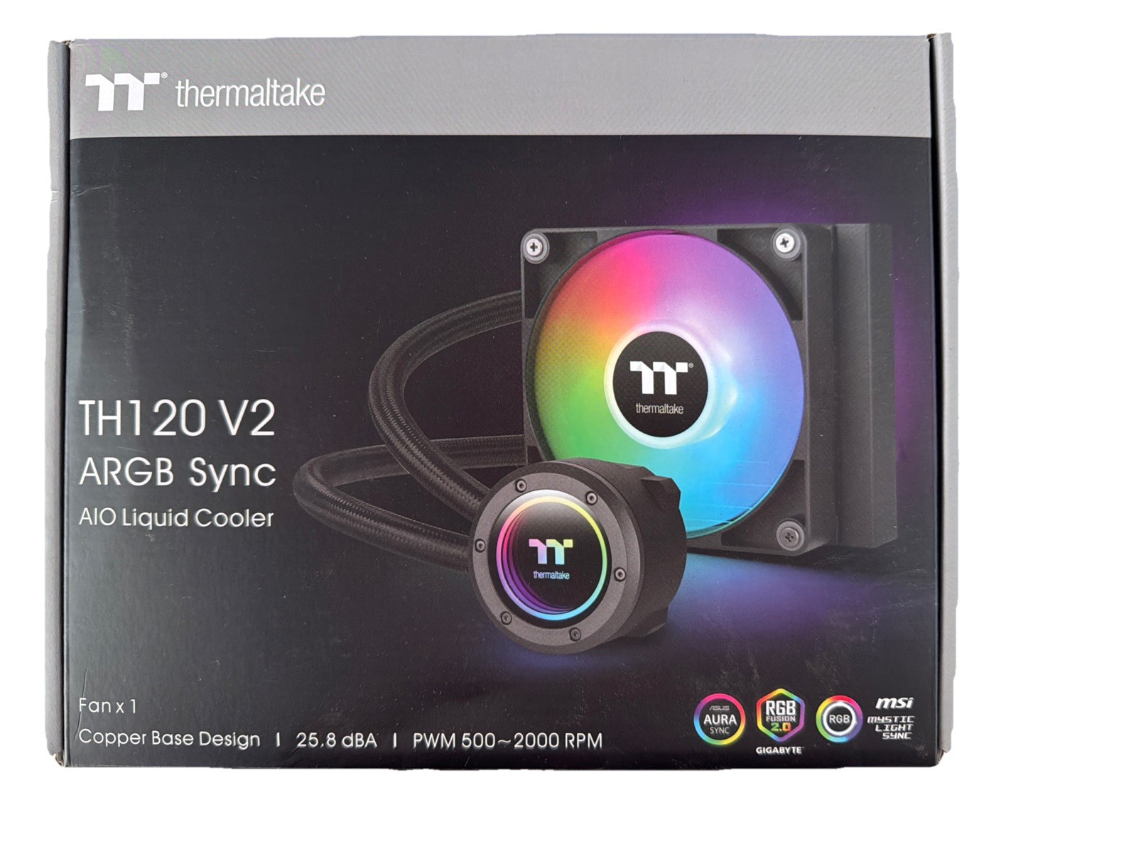 Thermaltake TH120 V2 ARGB Sync All-In-One Liquid Cooler CL-W360-PL12SW-A