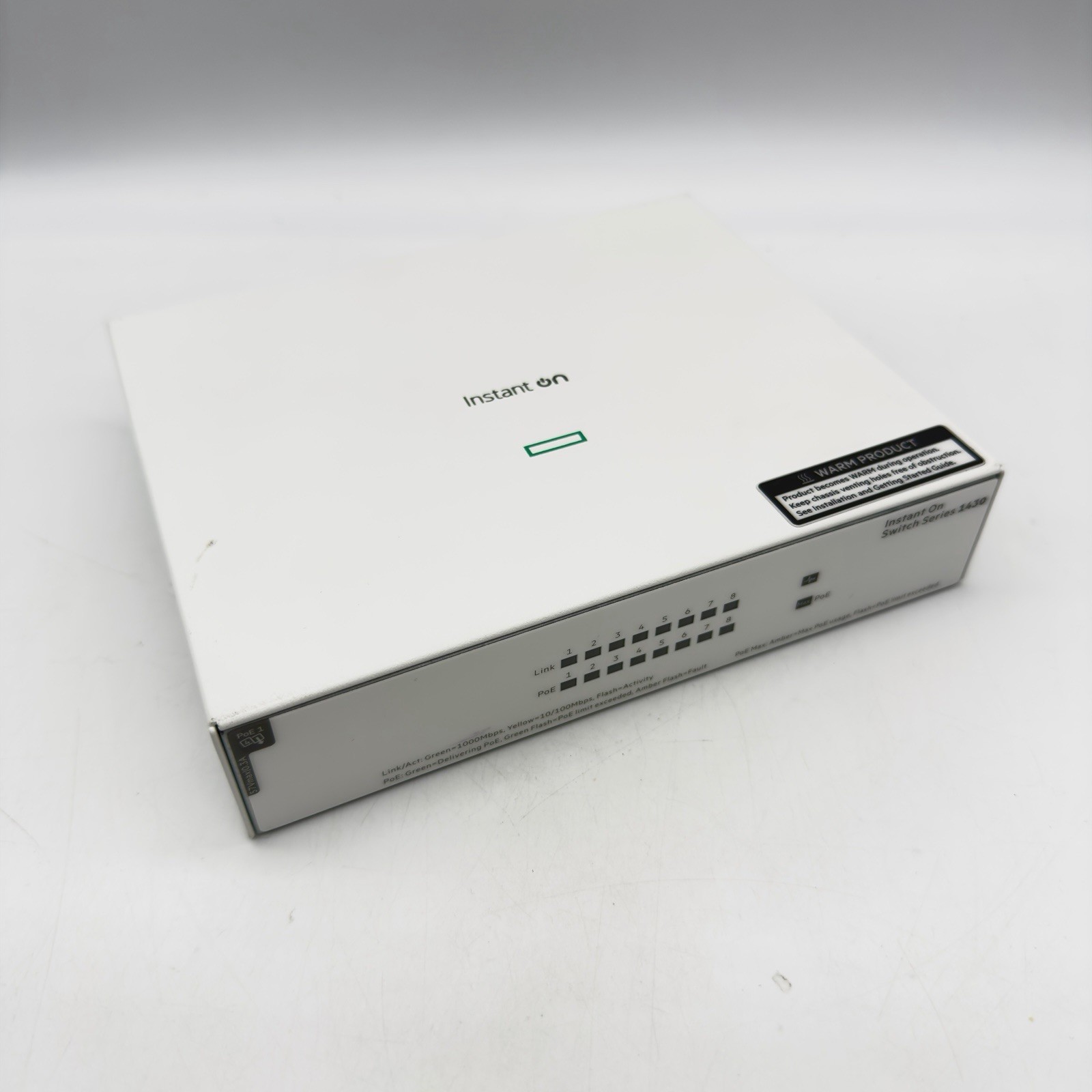 HPE Instant On 1430 8G Class4 PoE 64W Switch