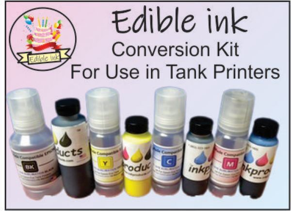 Edible Ink Conversion Kit For Use In  Canon MegaTank Printers
