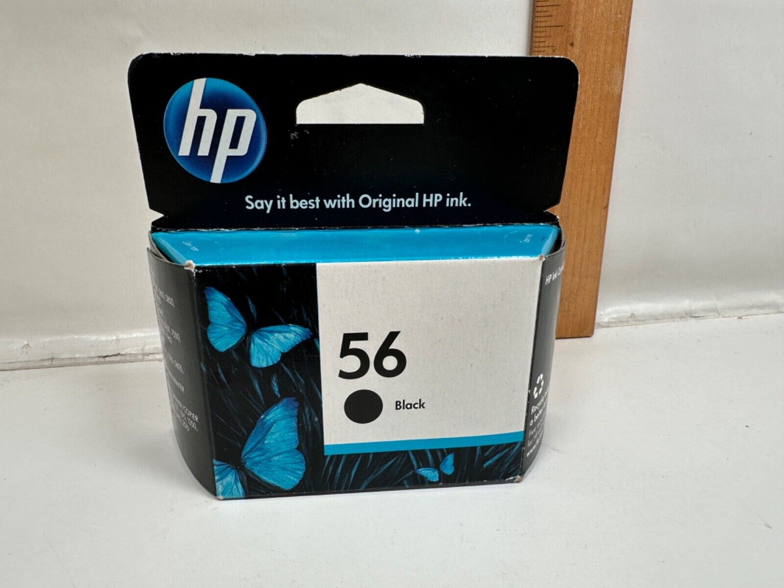 Genuine (OEM) HP 56 Black Ink Cartridge New Sealed Factory Box Exp. Dec 2012?