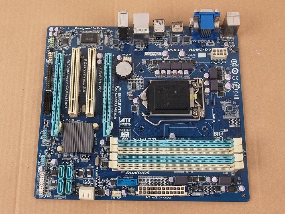 Gigabyte GA-B75M-D3H V1.0 Motherboard LGA 1155 DDR3 Intel B75 Express