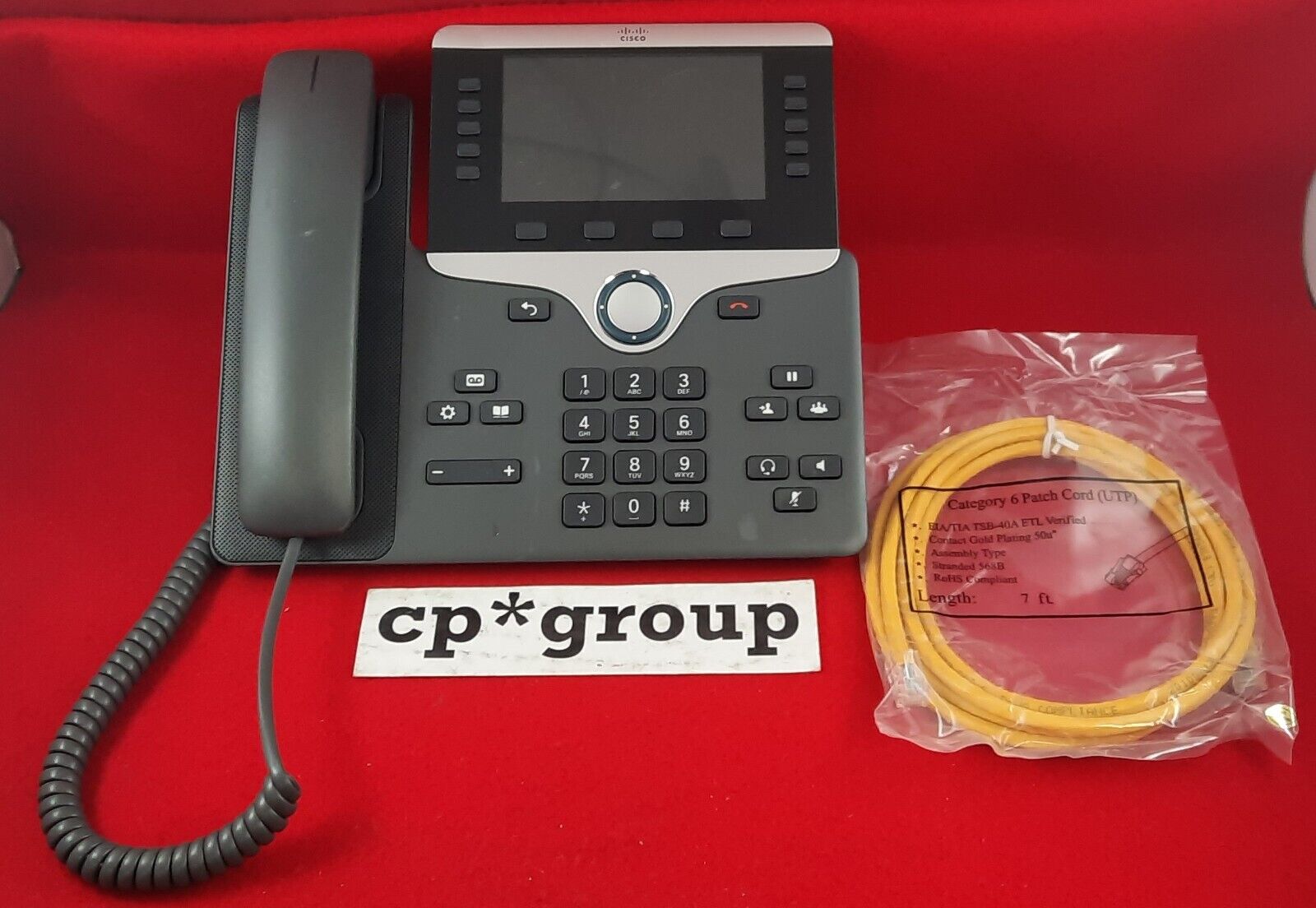 Cisco 8851 PoE VOIP LCD Color Display Office Phone w/Eth Cable CP-8851