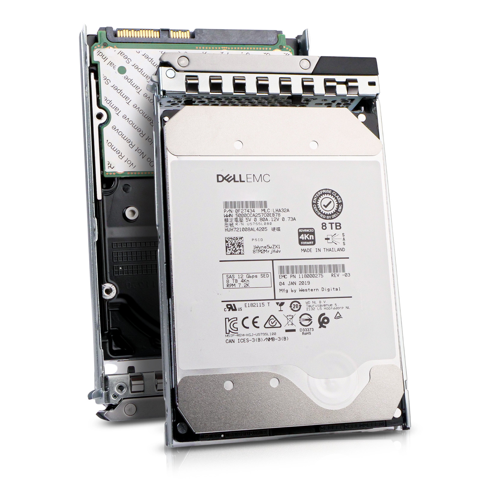 Dell 8TB 7.2K RPM SAS 12Gb/s 4Kn 3.5" Enterprise PowerEdge HDD 118000275 G16