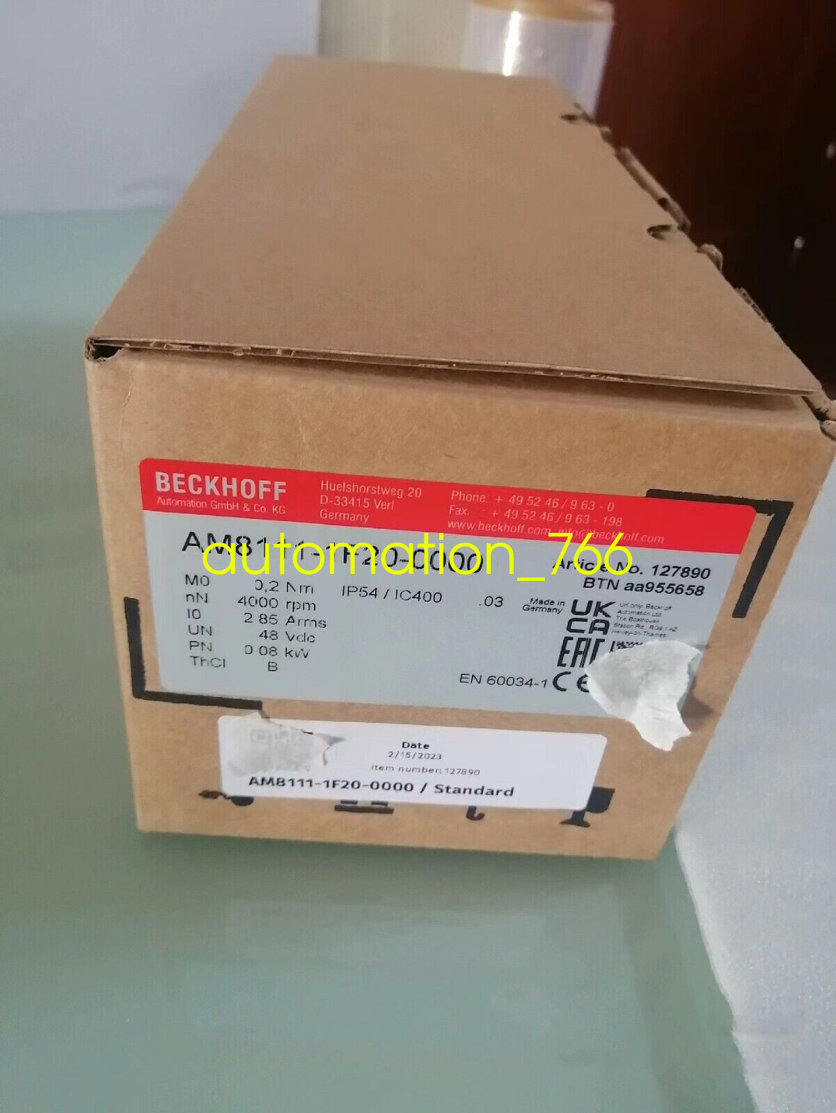 1PCS NEW BECKHOFF AM8111-1F20-0000 motor Via DHL or FedEx