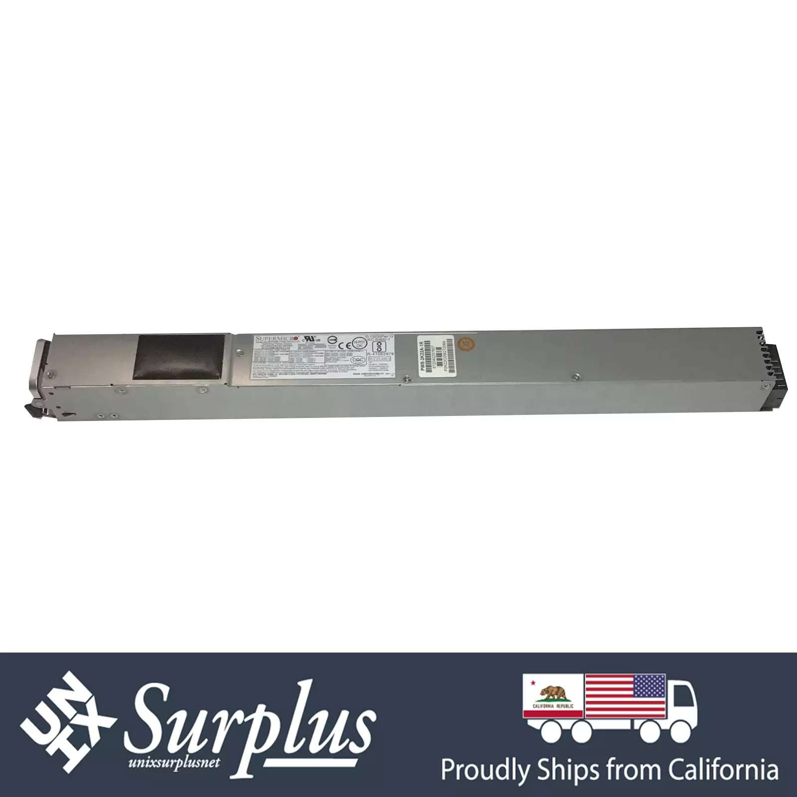 Supermicro PWS-2K22A-1R 1U 2200W Redundant 80 Plus Titanium Power Supply