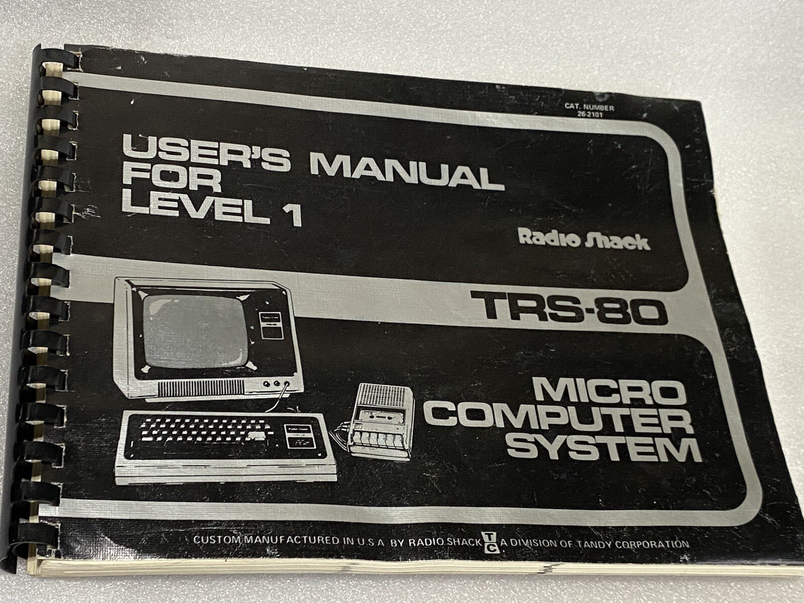 Vtg  1977 Radio Shack TRS-80 Micro Computer System User Manual Level 1 Book
