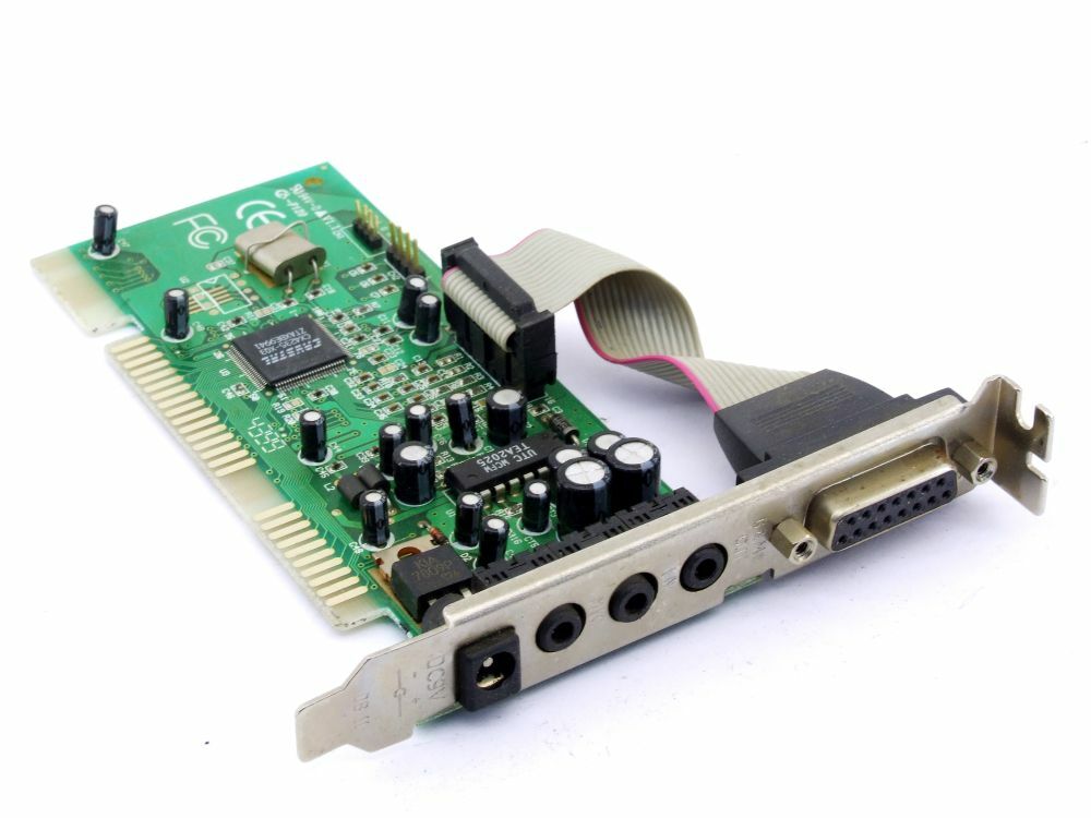 Crystal 4399 CX4235-XQ3 Chip PC Audio Game Board ISA Sound Card CD A-PRO-5 DC 9V