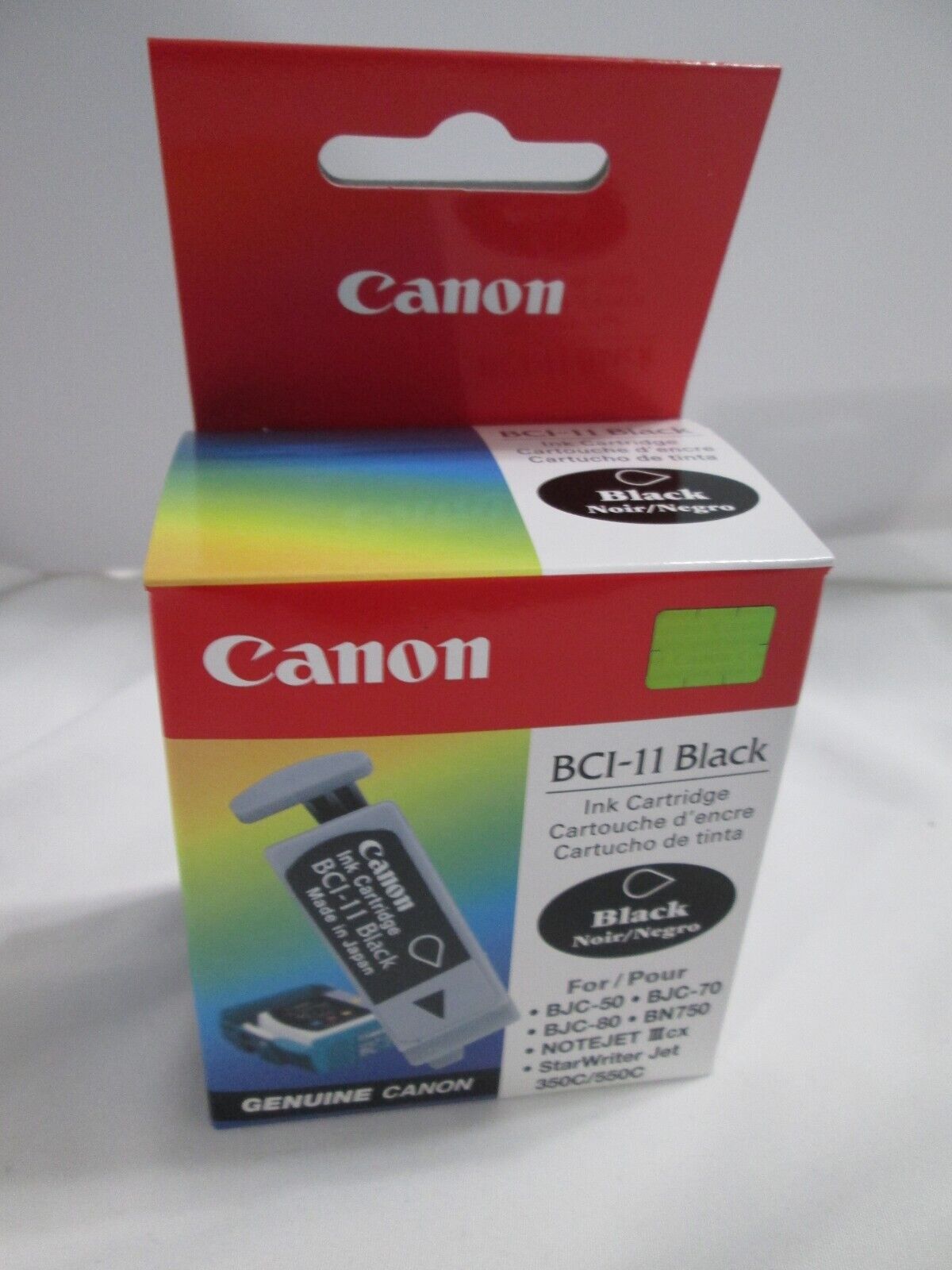 Genuine Canon BCI-11 Package with 3 Sealed Black Ink Cartridges NIP
