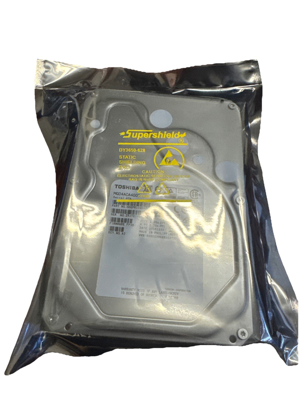 TOSHIBA MG04ACA400E SERIES 4TB SATA P01542-001  3.5IN 7200RPM ENTERPRISE HDD