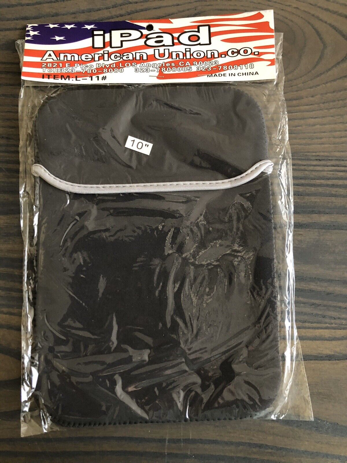 Black Neoprene Soft Tablet Sleeve Case Bag for iPad 4th Retina/iPad 3/iPad 2