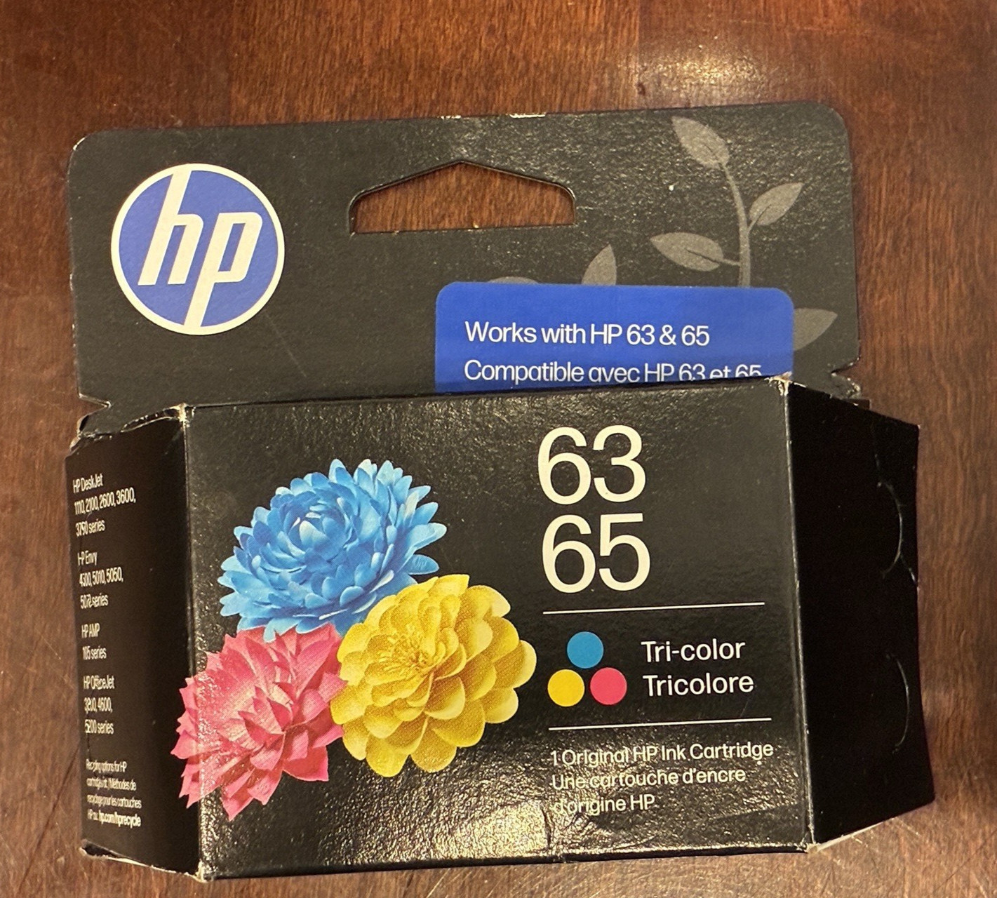 Genuine HP 63/65 Tri-Color Standard Yield Ink Cartridge B7RT2AN Date 12/27 NEW