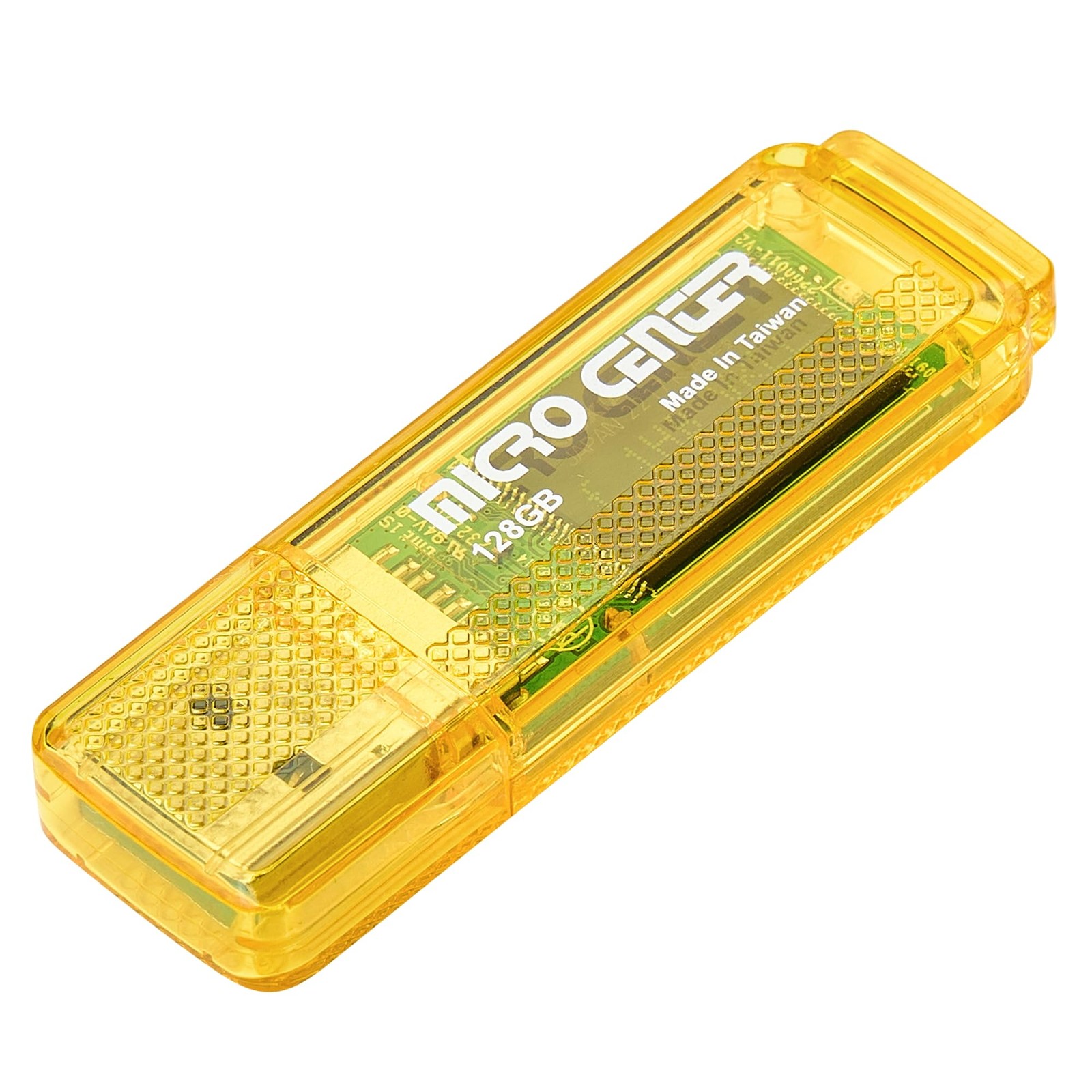 INLAND Micro Center Super Speed 128GB USB 3.0/USB3.1 128GB, Yellow - x1 