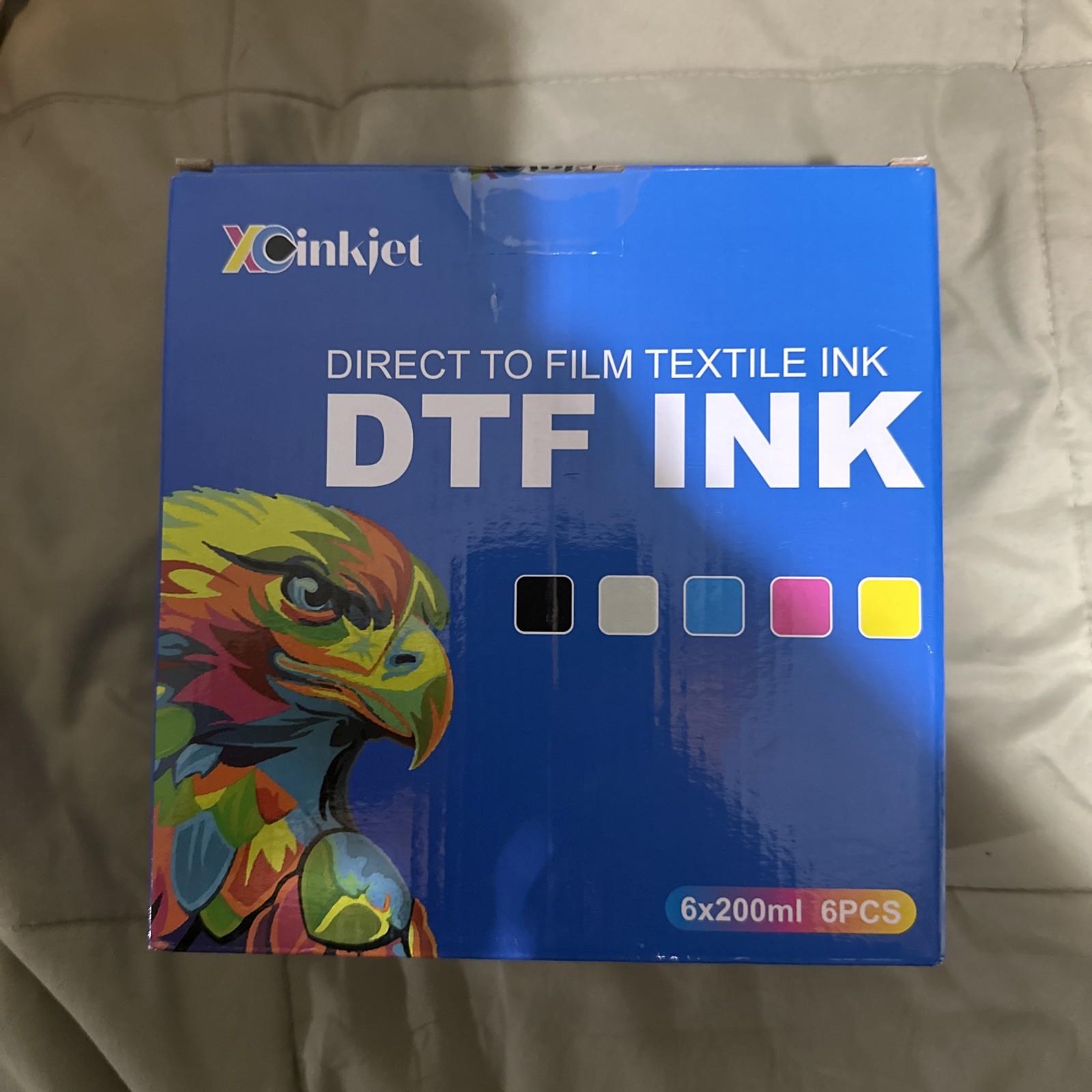 Inkjet direct to film textile Ink 6x200ml 6pcs