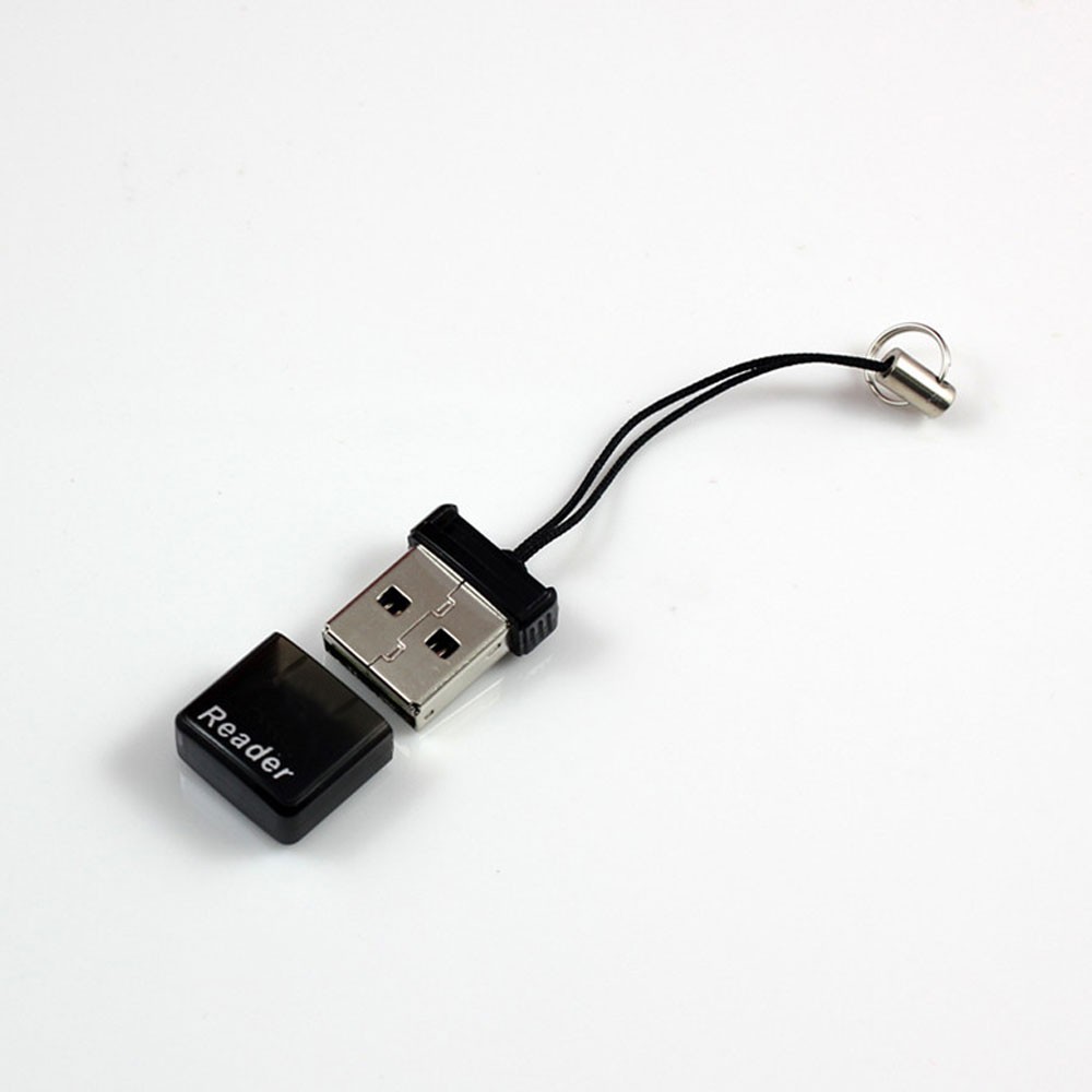 1x Mini Card Reader Super Speed USB 2.0 For Micro SDXC/SD TF Card Reader Adapter