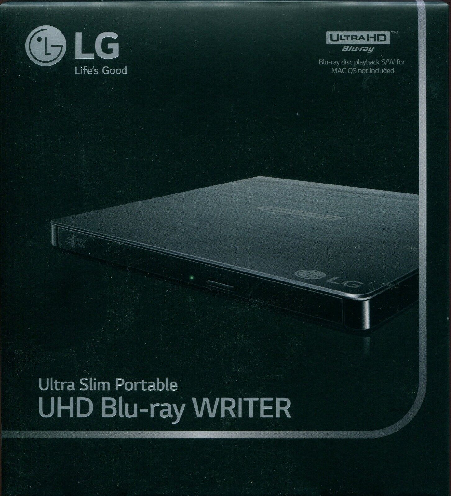 LG BP60NB10 Ultra Slim Portable UHD Blu-ray Burner