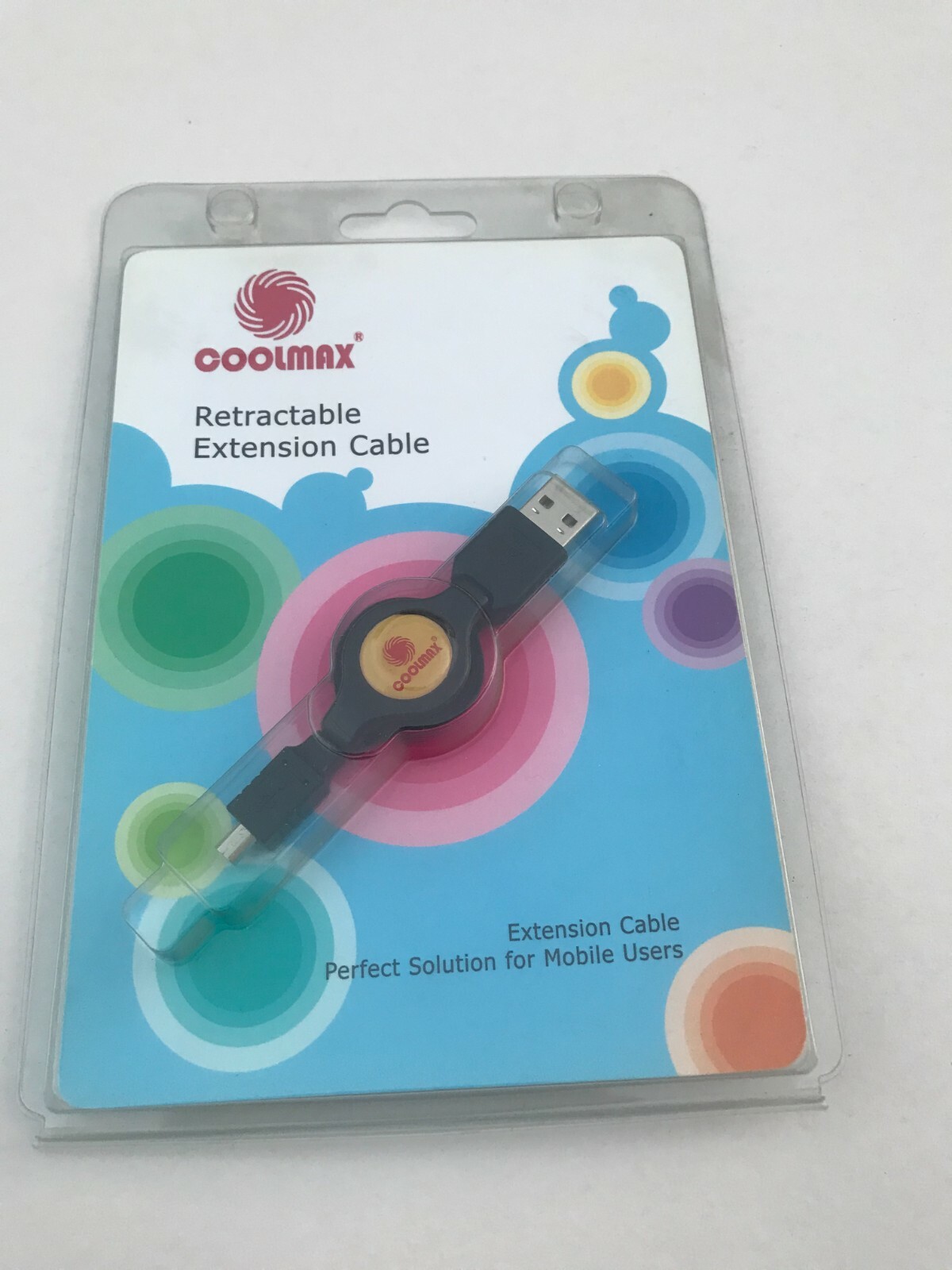 Coolmax Printer Retractable Cable USB A male to USB B Male