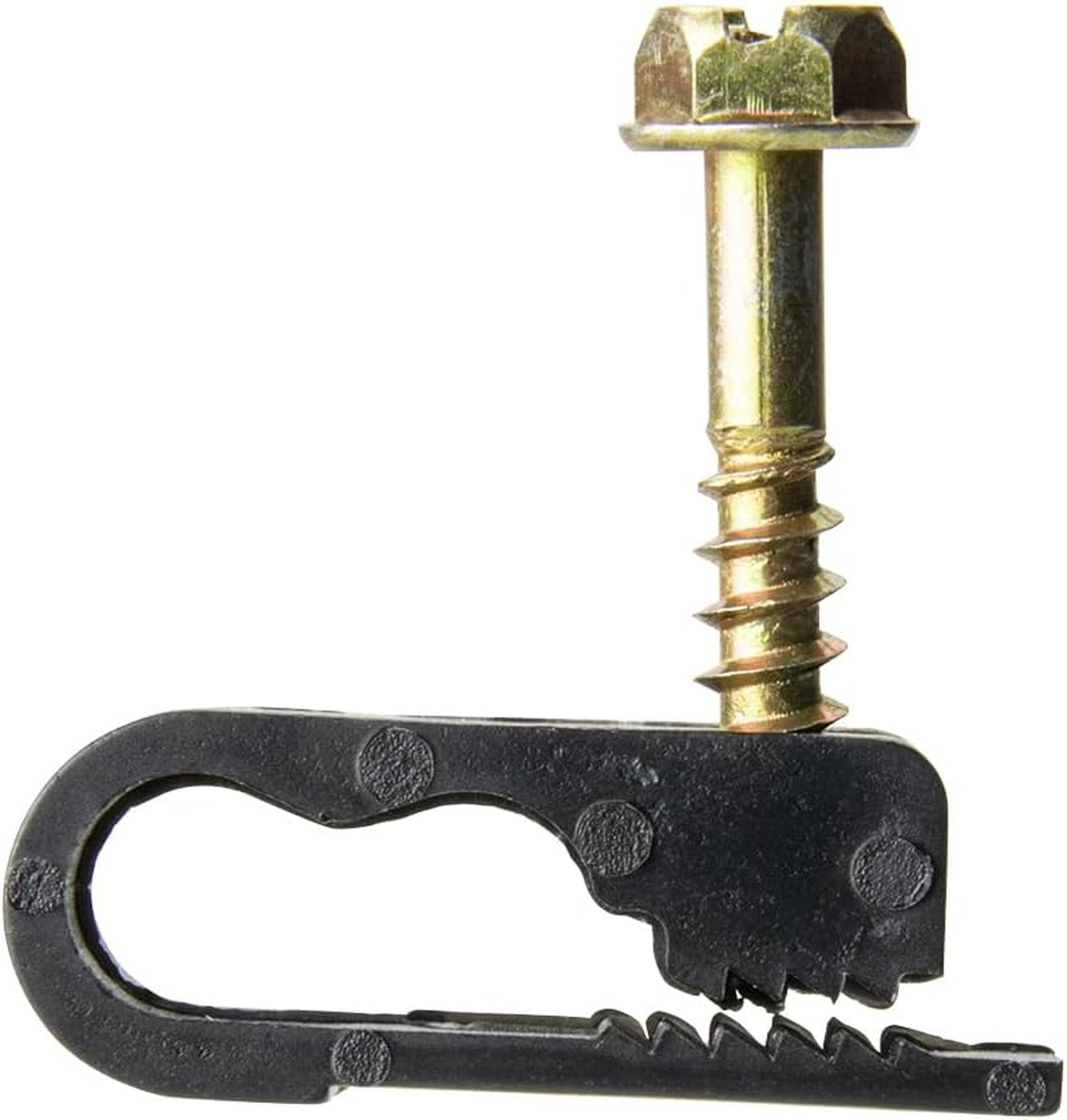 Electrical Cable Clips Dual Cable Flexible Screw Clips Pack of 100 Black for