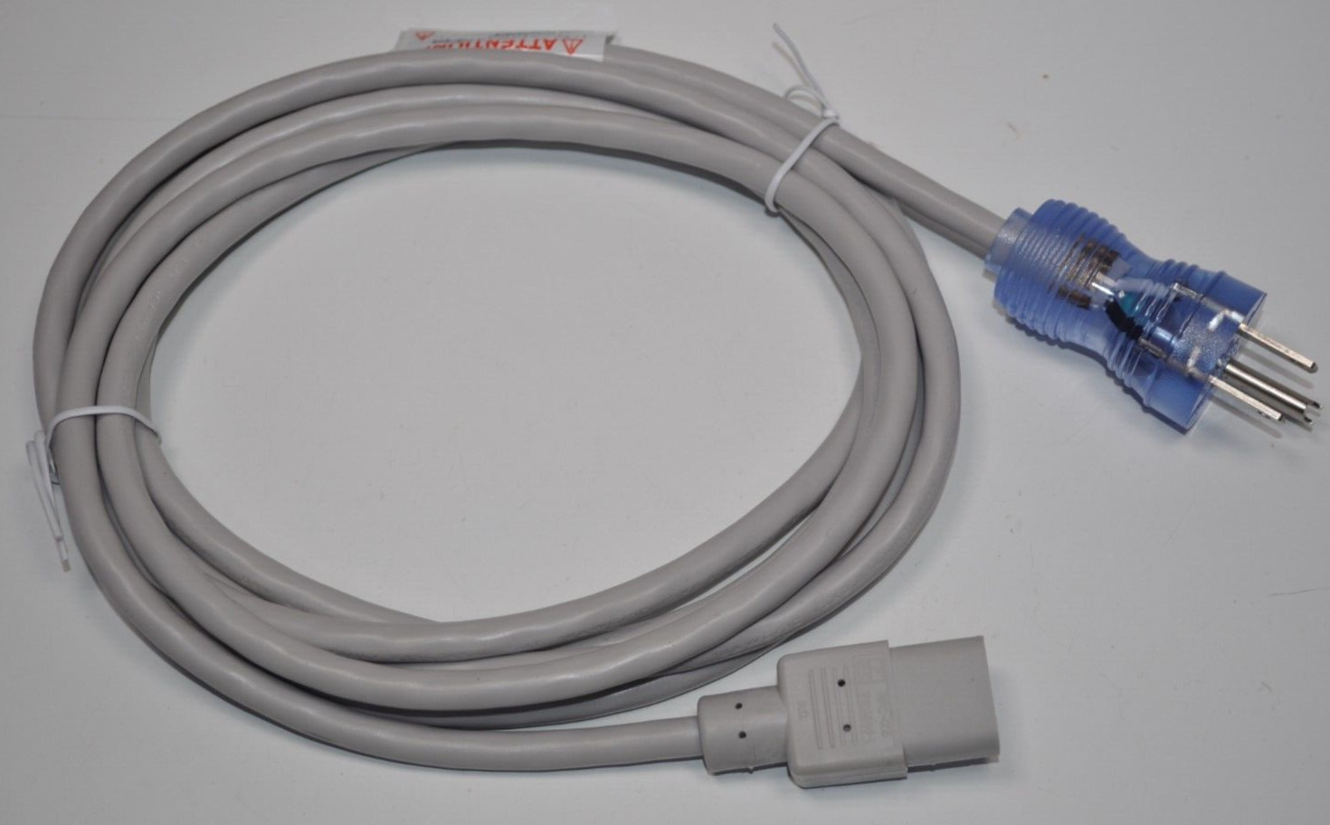 NEW Qualtek 10FT Hospital Grade Power Cord Cable NEMA 5-15P to IEC320 C13 SJT