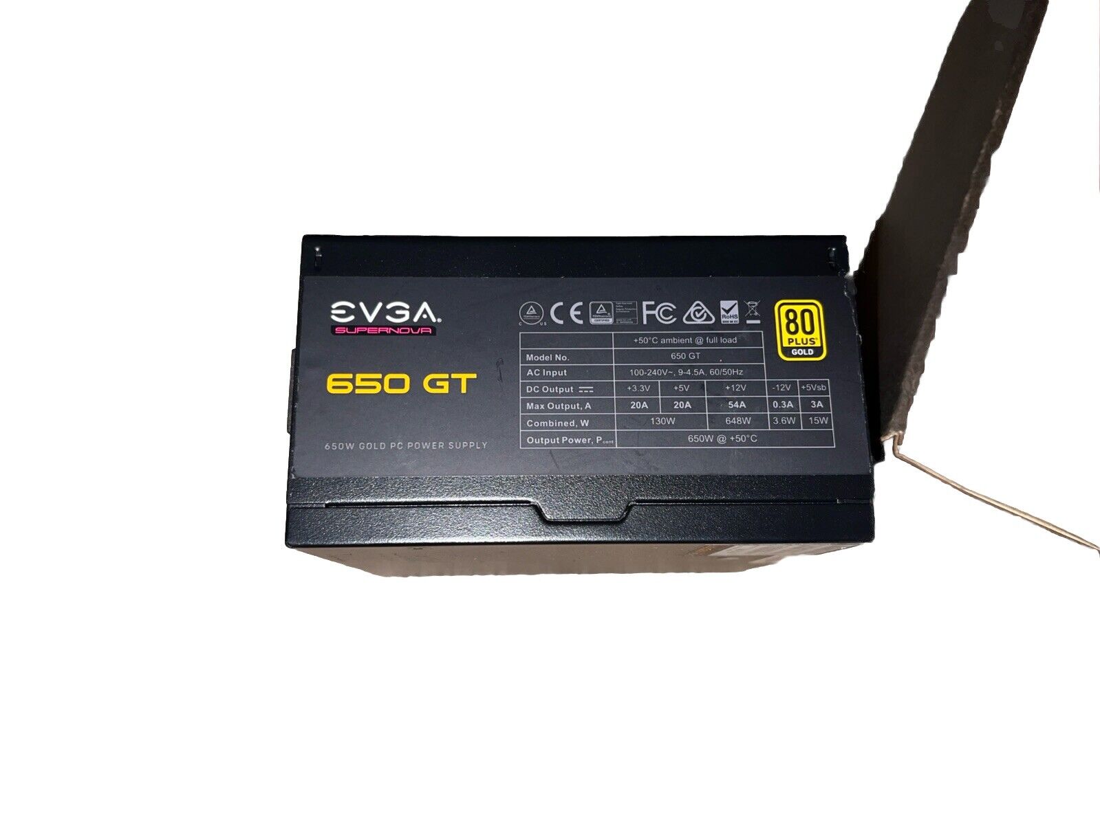 EVGA SuperNOVA 650 GT 80 Plus Gold 650W RMA Replacement Never Taken Out Of Box